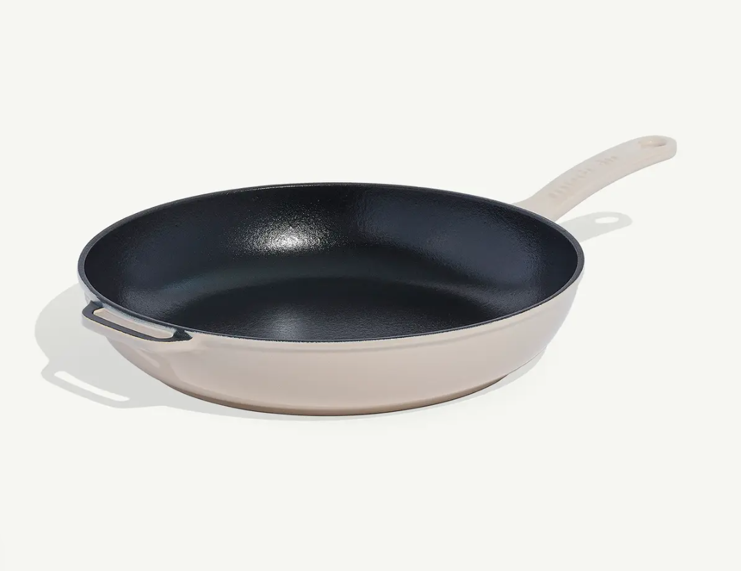 Enameled Cast Iron 11.5'' Skillet - Antique White