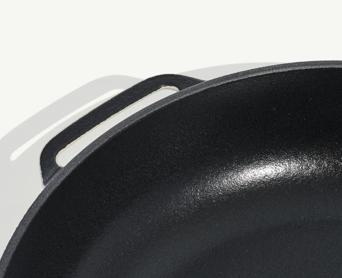 Enameled Cast Iron 11.5'' Skillet - Antique White