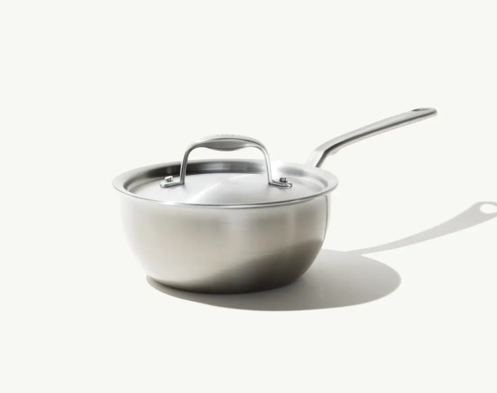 Stainless Clad 2 qt. Saucier with Lid