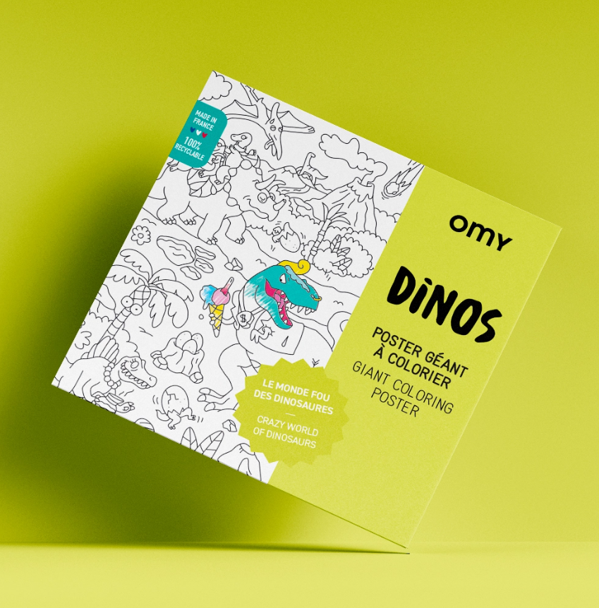 Dino - Giant coloring poster