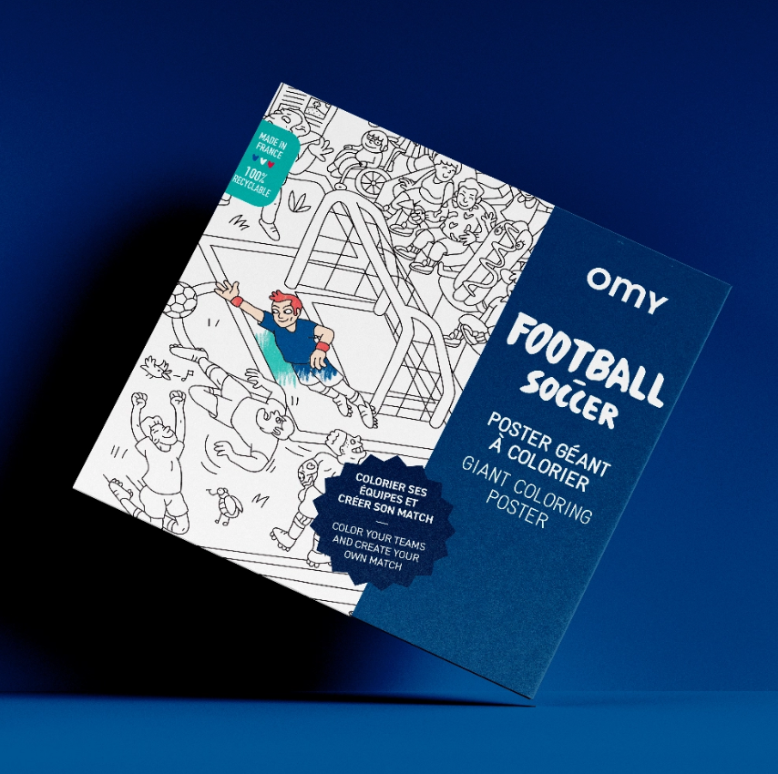 Soccer - Giant coloring poster