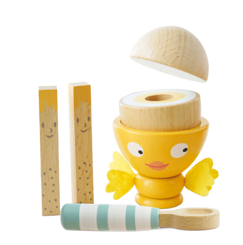 Wooden Egg Cup & Soldiers