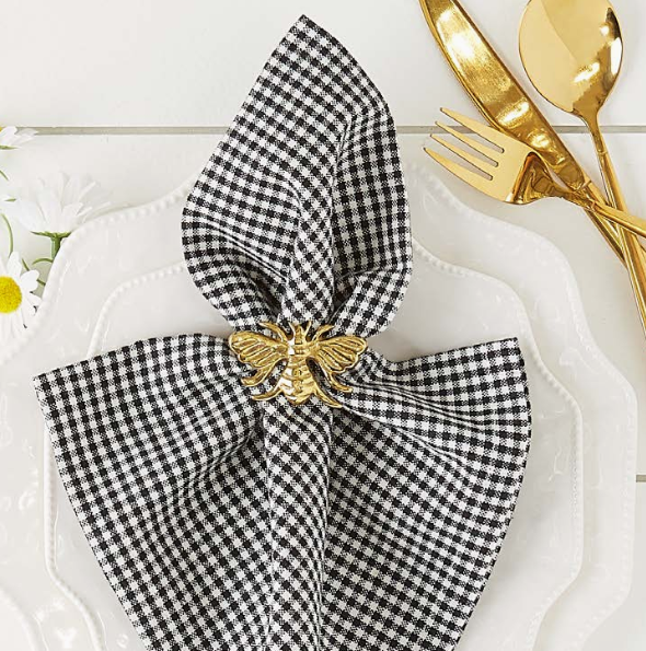 Gold Bee Napkin Ring