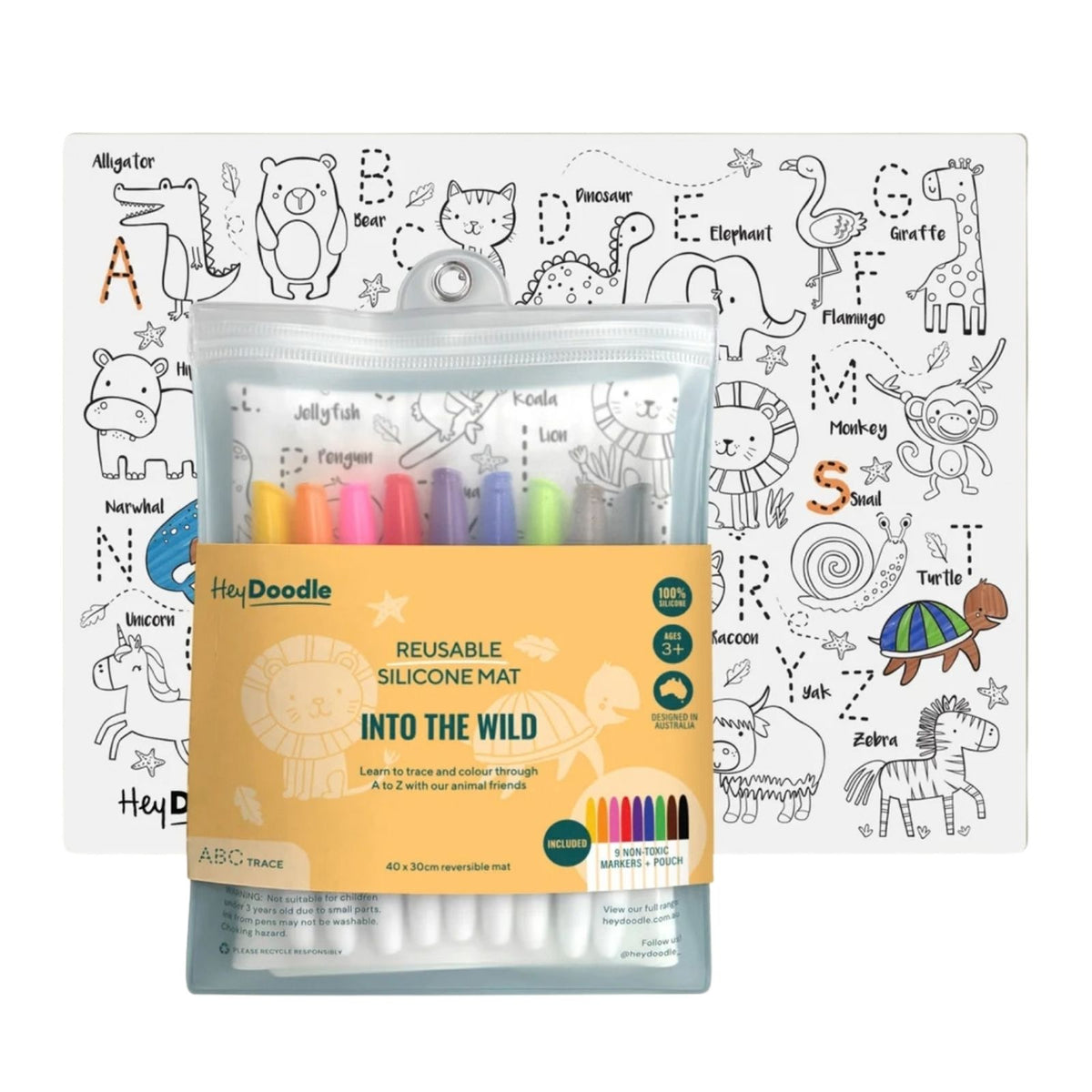 Into the Wild Classic Coloring & Doodle Mat