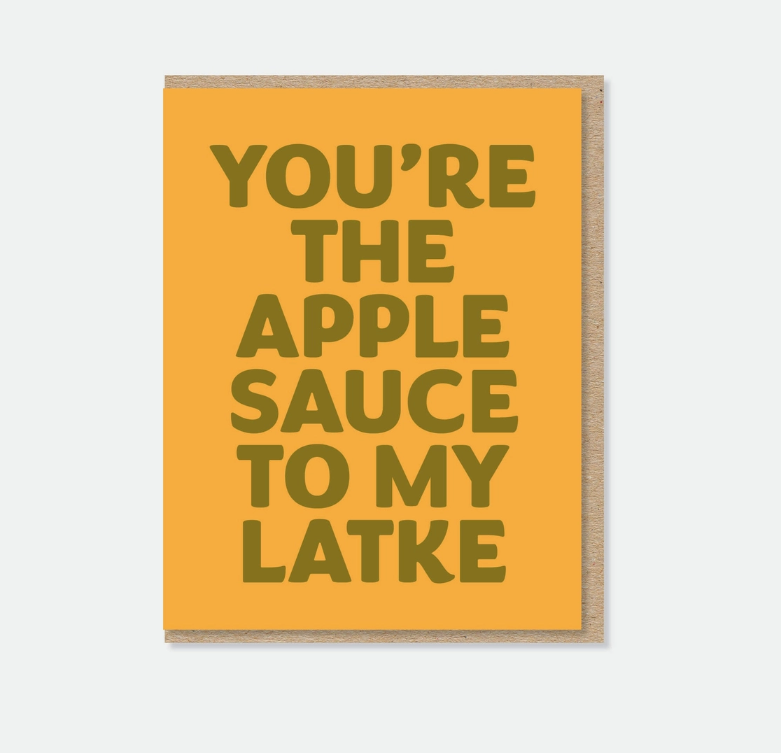 Applesauce + Latke Hanukkah Card