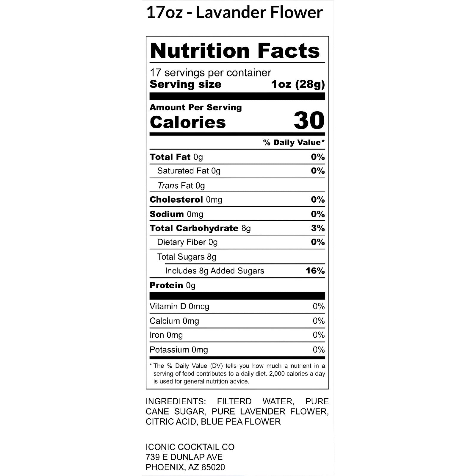 Lavender Flower 17oz