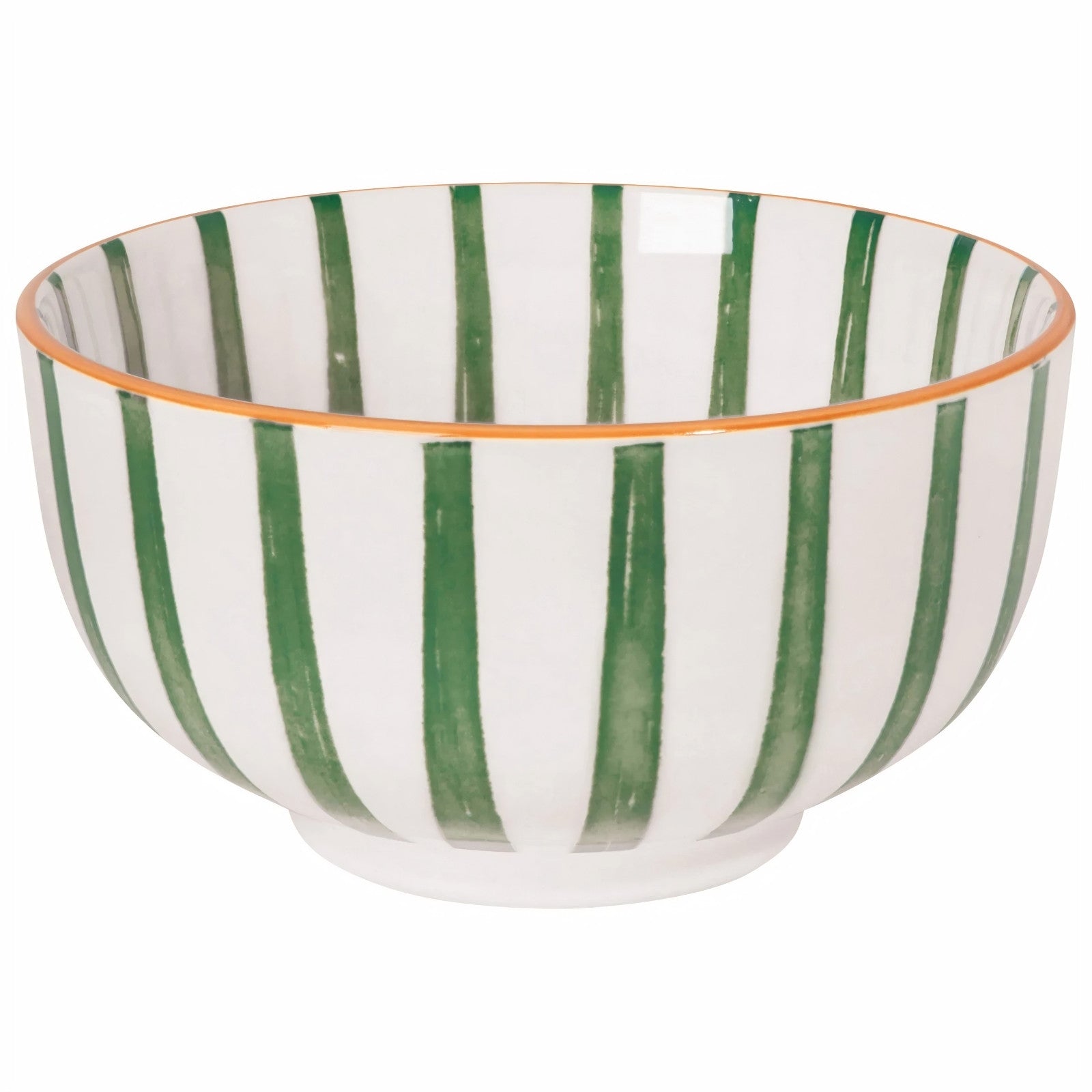 Citrus Burst Bowl Green Stripe