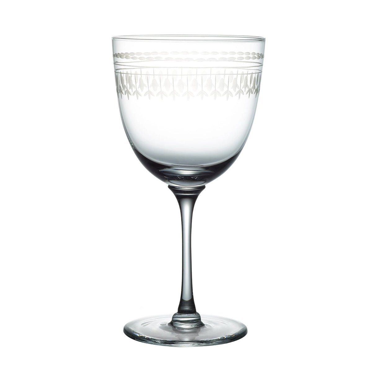 Vintage Stemmed Wine Glass, Oval