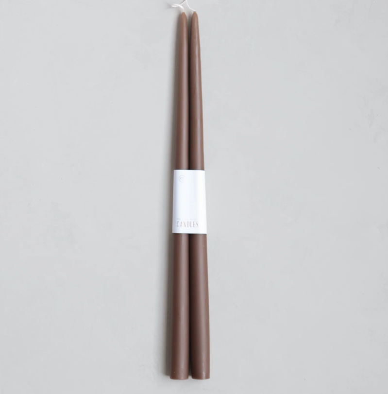 Pair of 18" Taper Candles