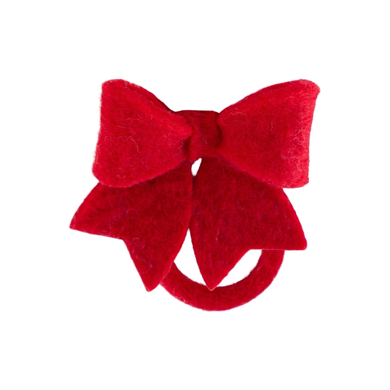 Red Felt Bow Napkin Ring