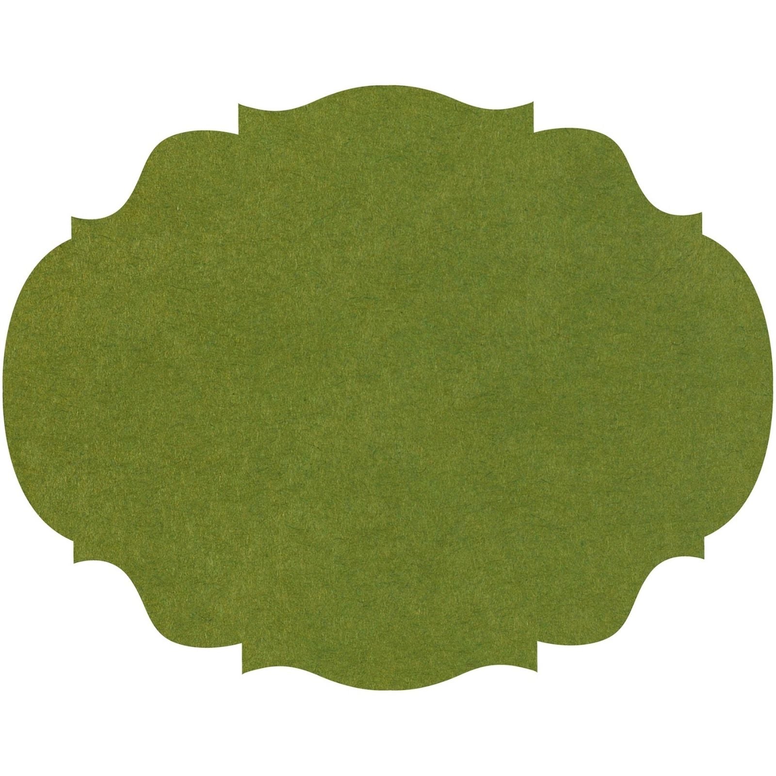 Die Cut Green French Frame Placemat