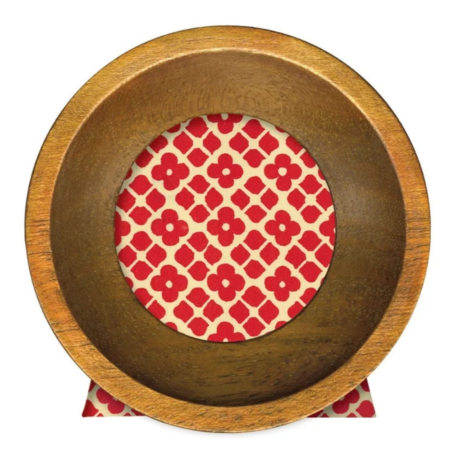 Italian Frame Round Walnut 3"