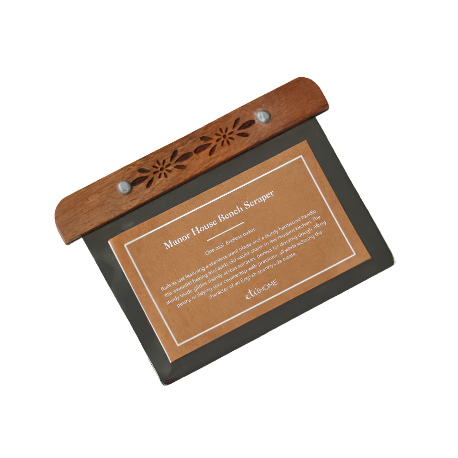 Bench Scraper, Wood Handle