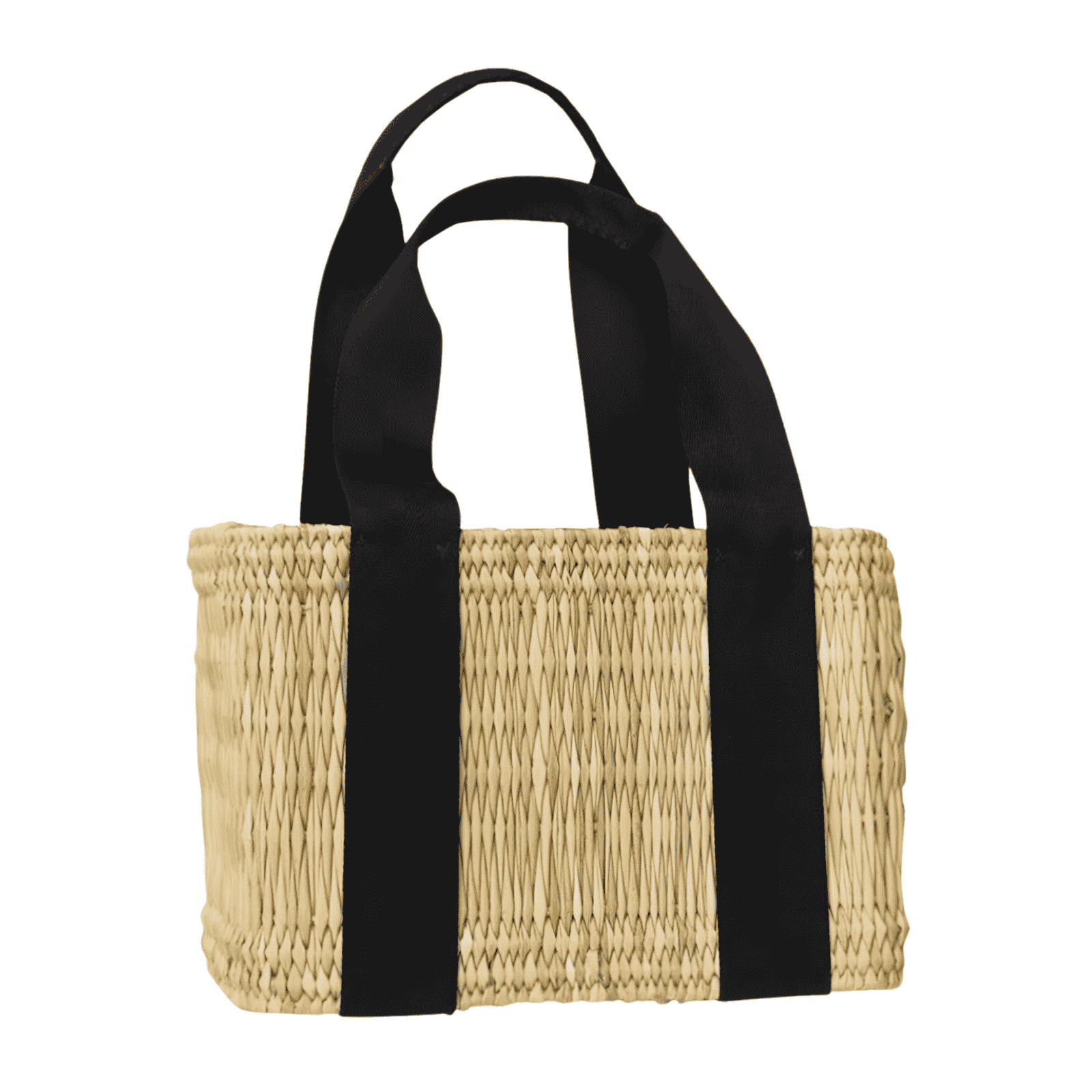 Structured Weave Basket - Black Medium