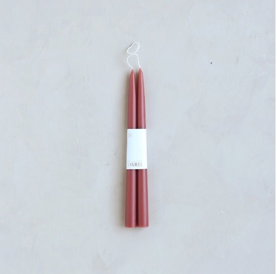 Pair of 12" Taper Candles
