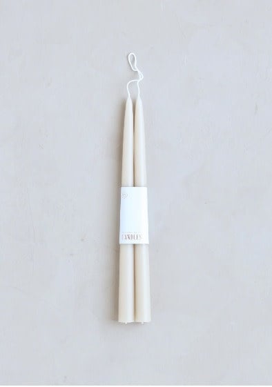 Pair of 12" Taper Candles