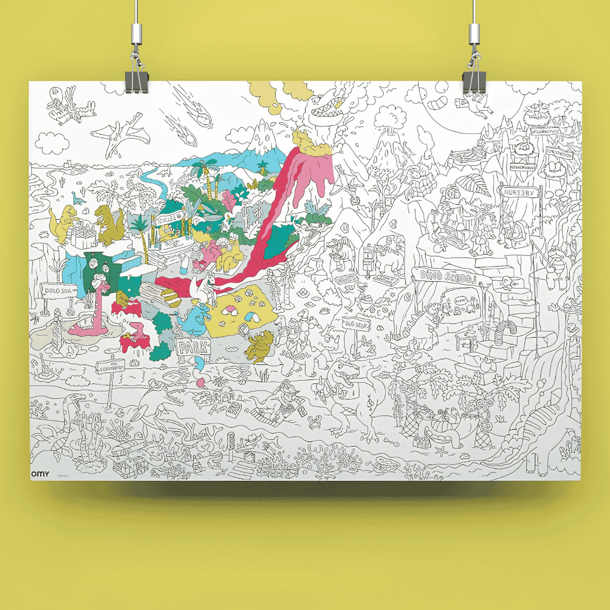 Dino - Giant coloring poster