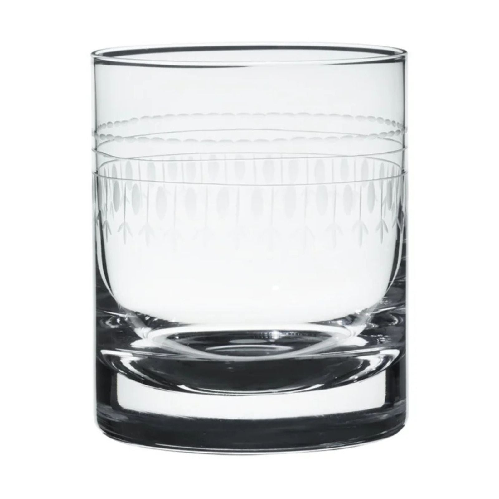 Vintage Whiskey Glass Oval