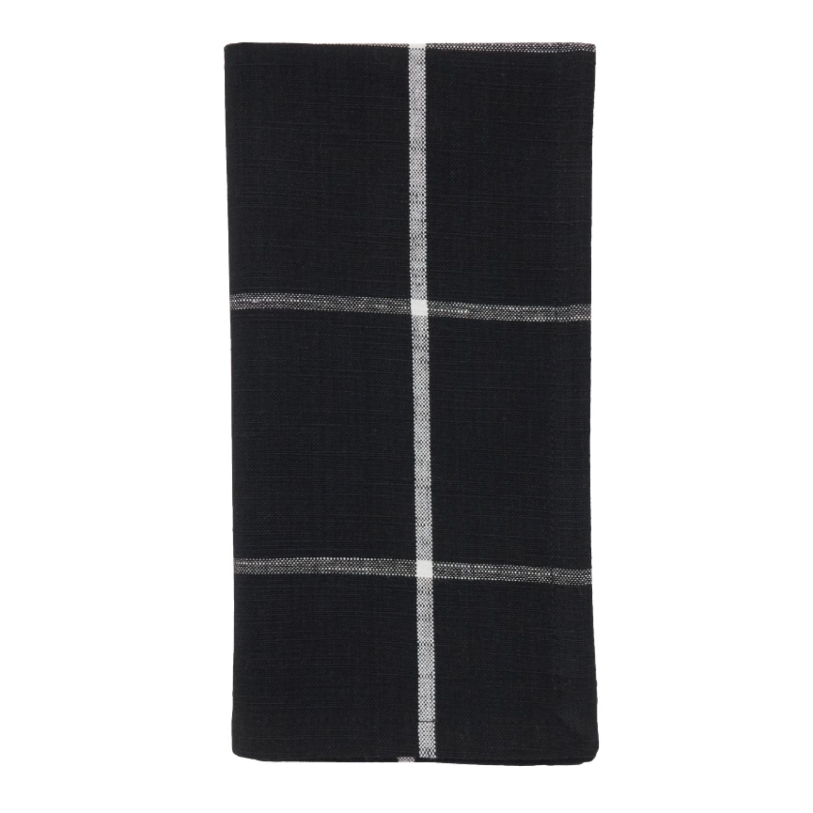 Plaid Napkin - Black