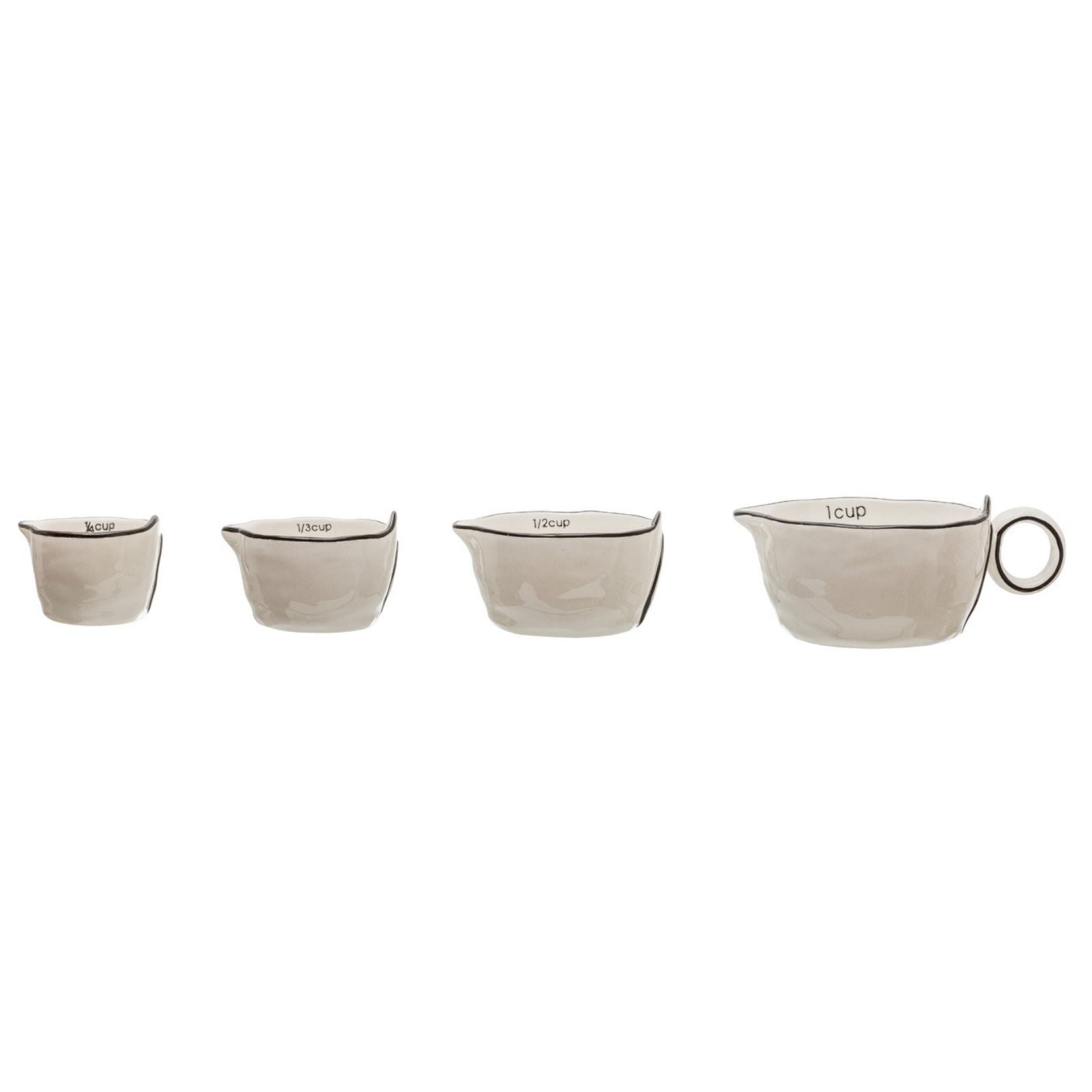 Stoneware Measuring Cups Set of 4