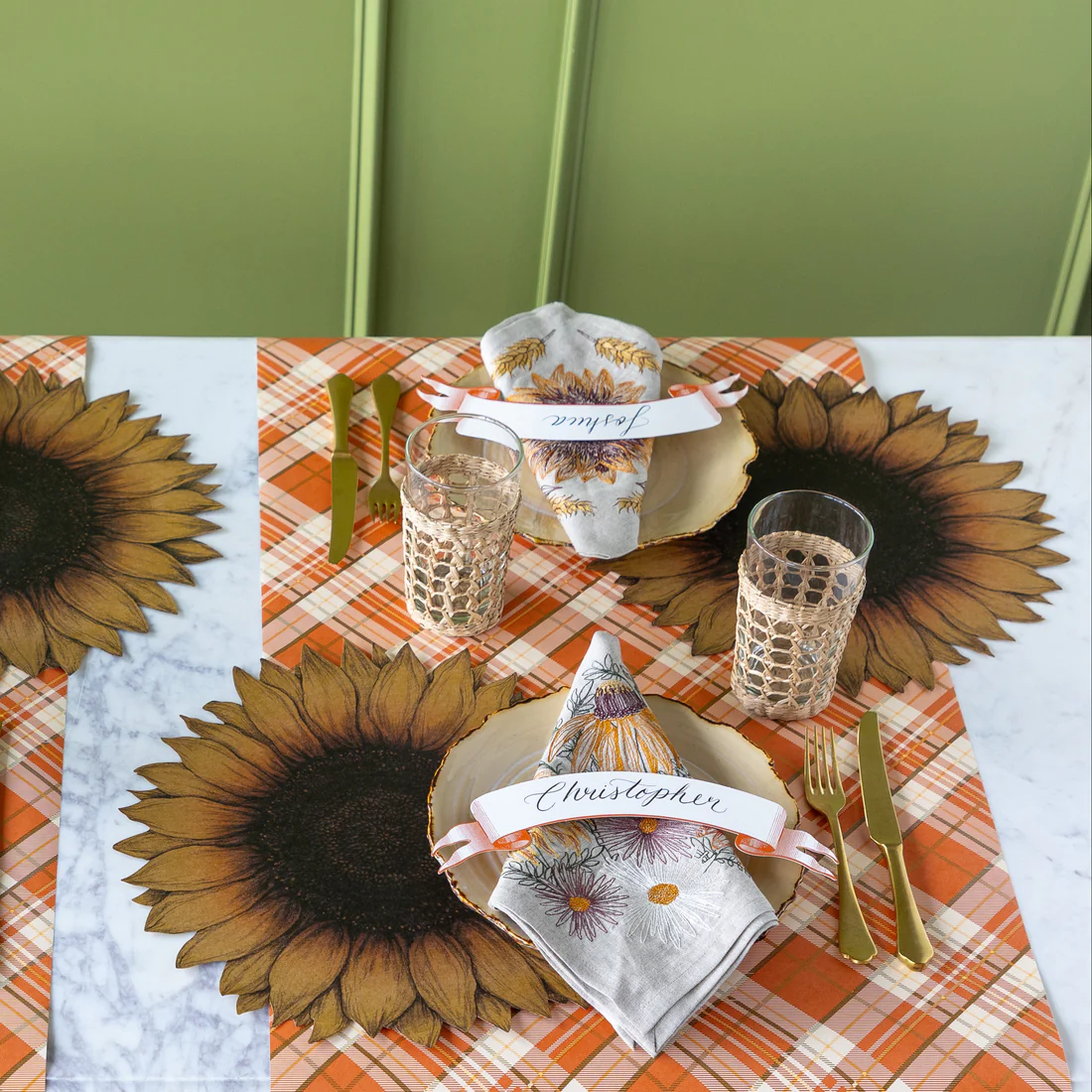 Die Cut Vintage Sunflower