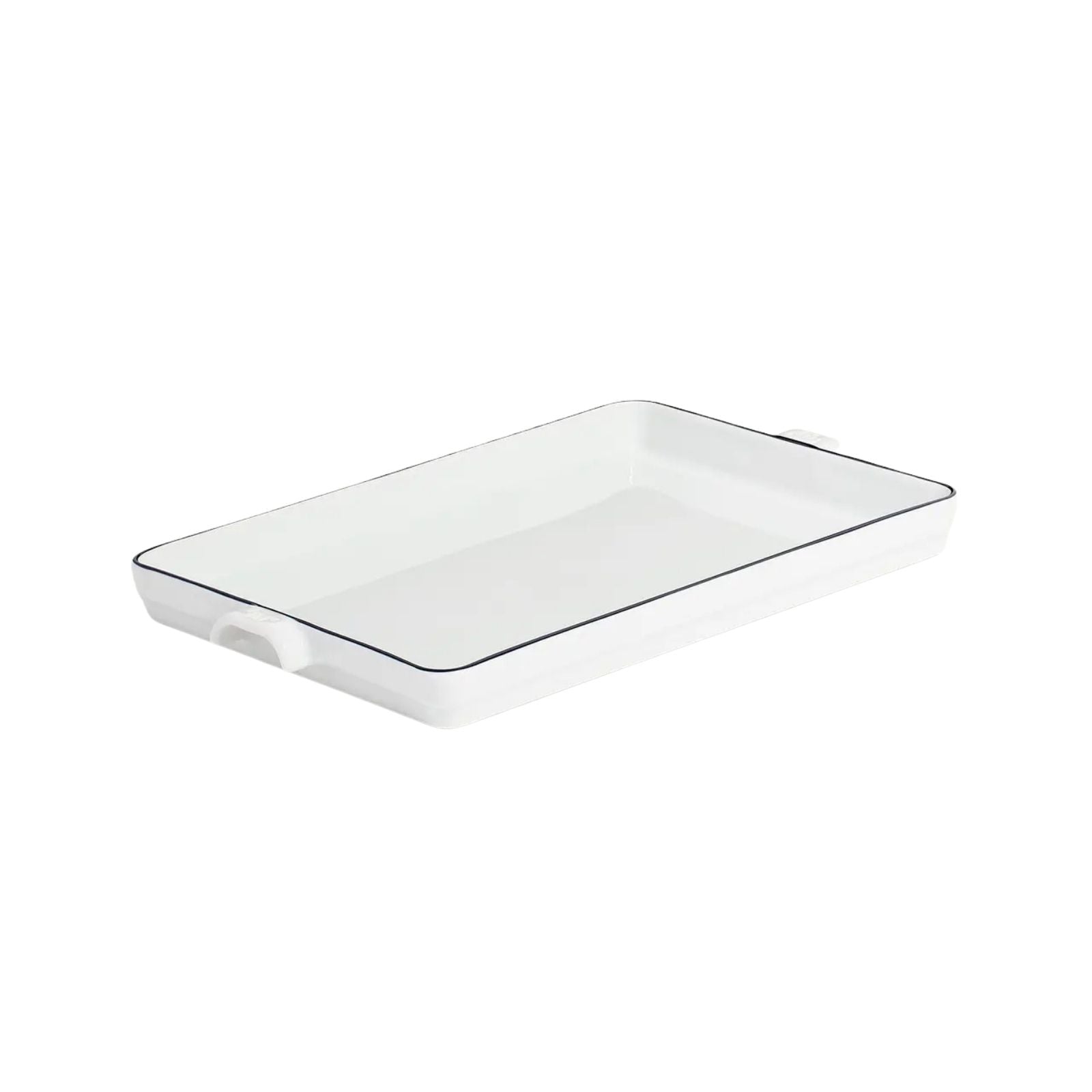 Baking Slab with Blue Rim