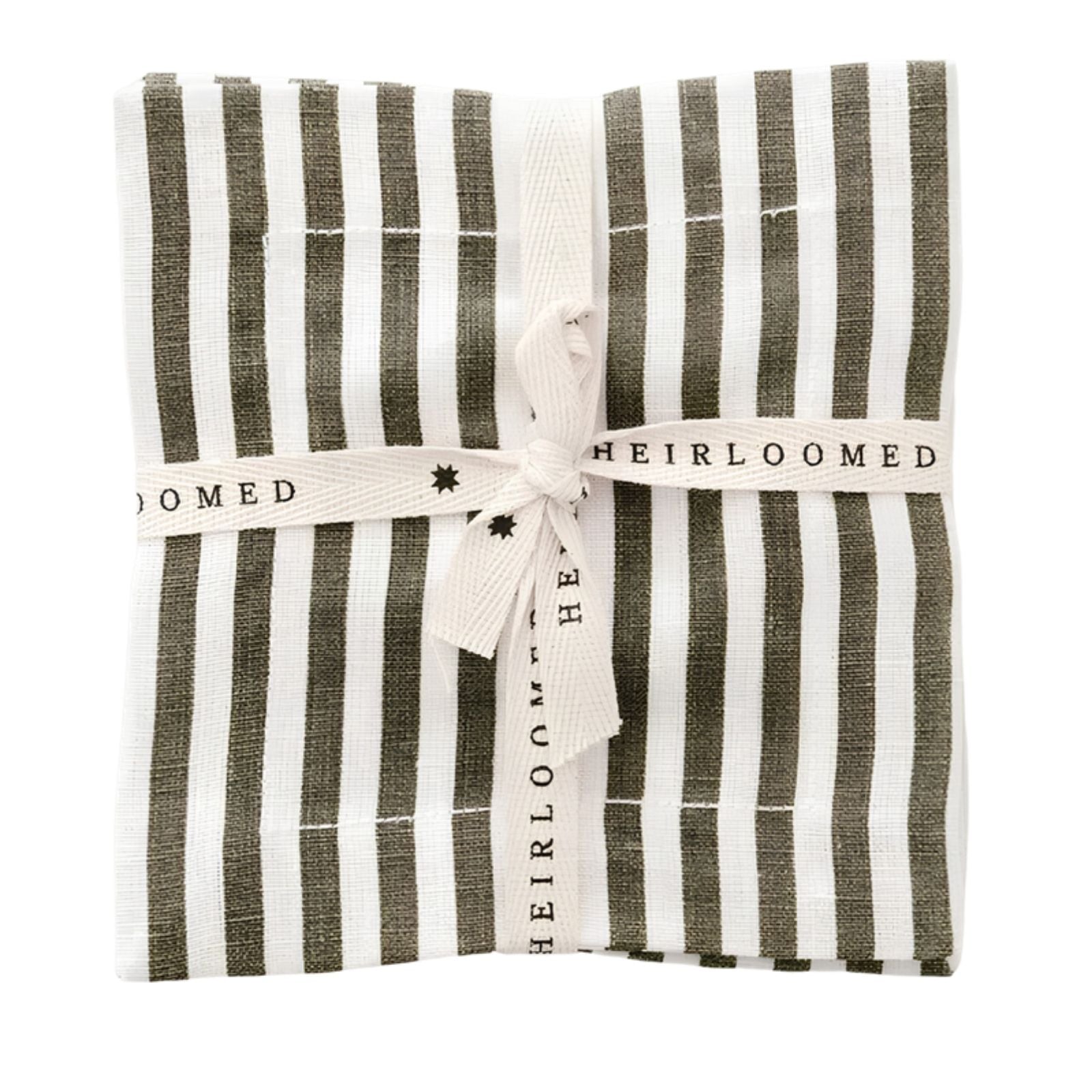 Cocktail Napkin Linen - Olive Set of 4