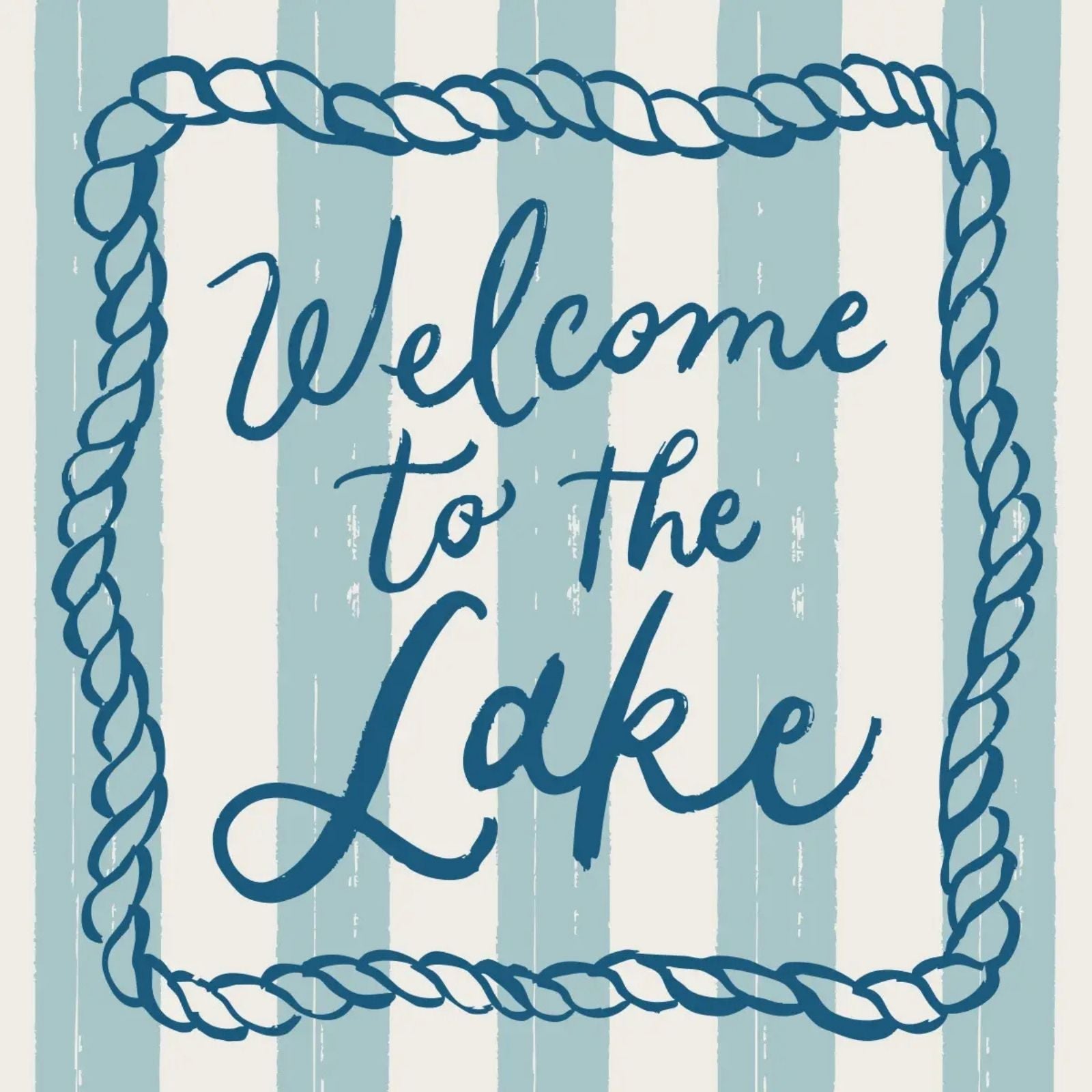 Welcome Lake Cocktail Napkins