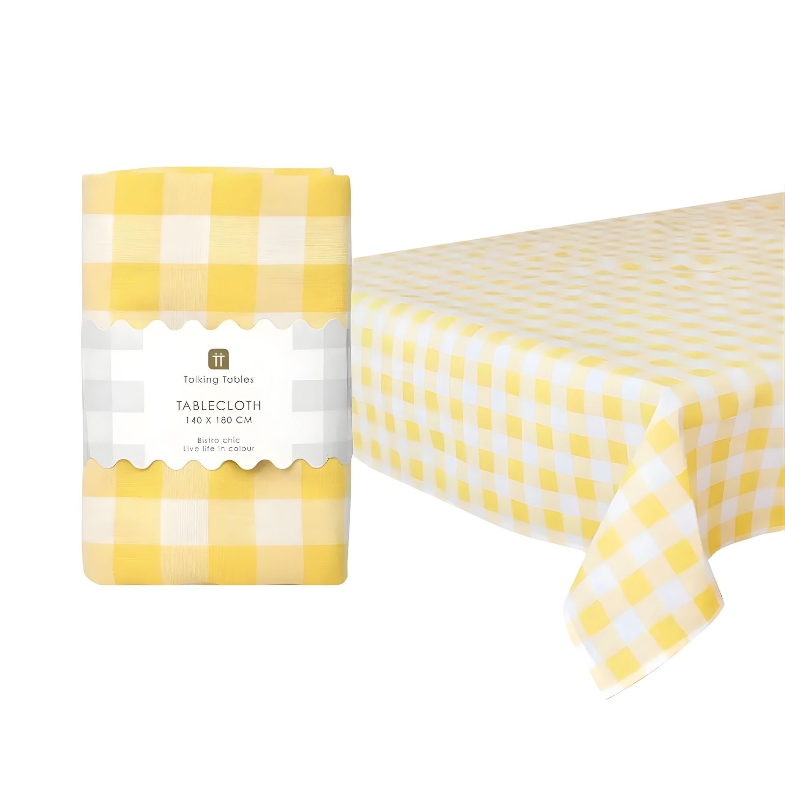 Gingham Tablecloth - Yellow