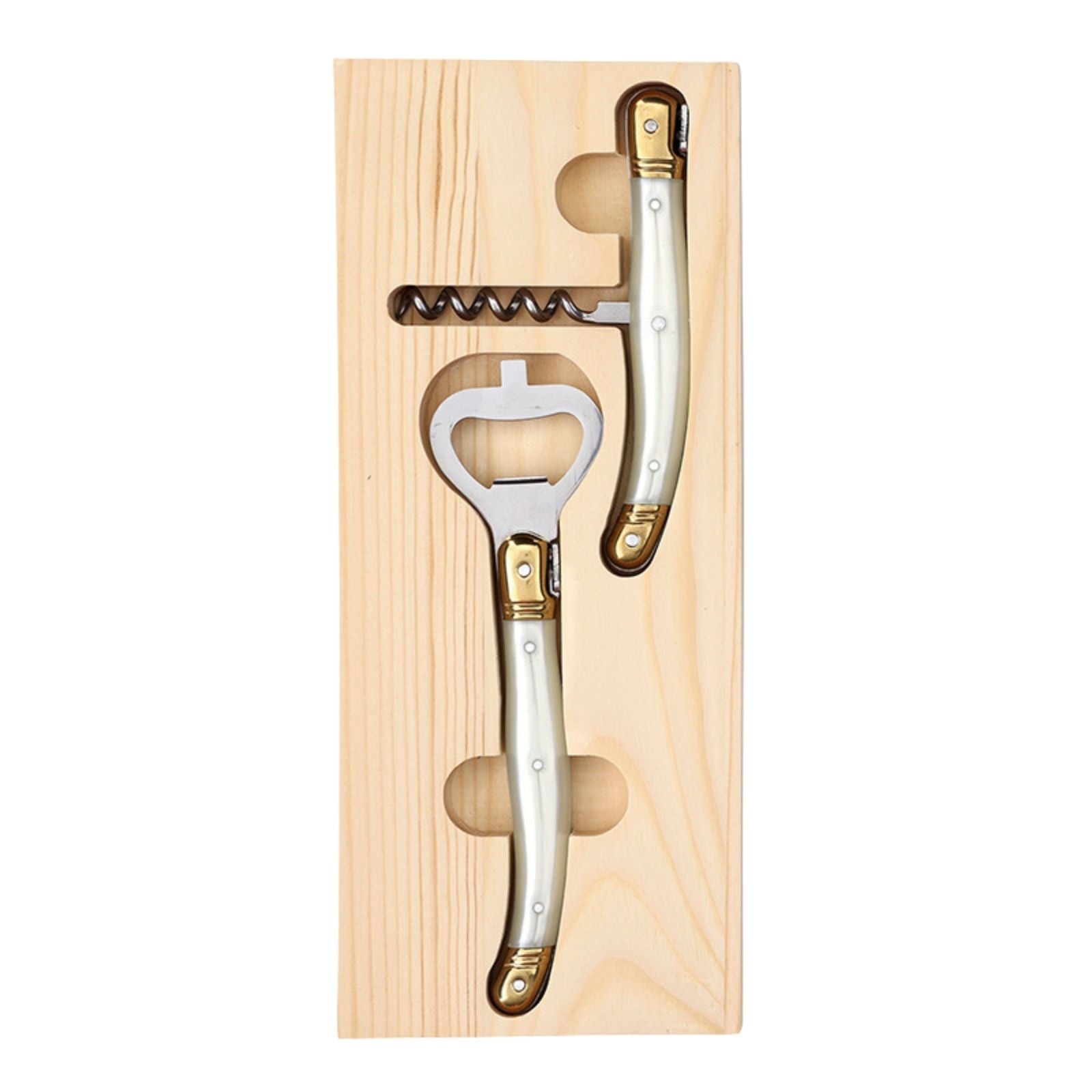 Corkscrew Set In Wood Tray
