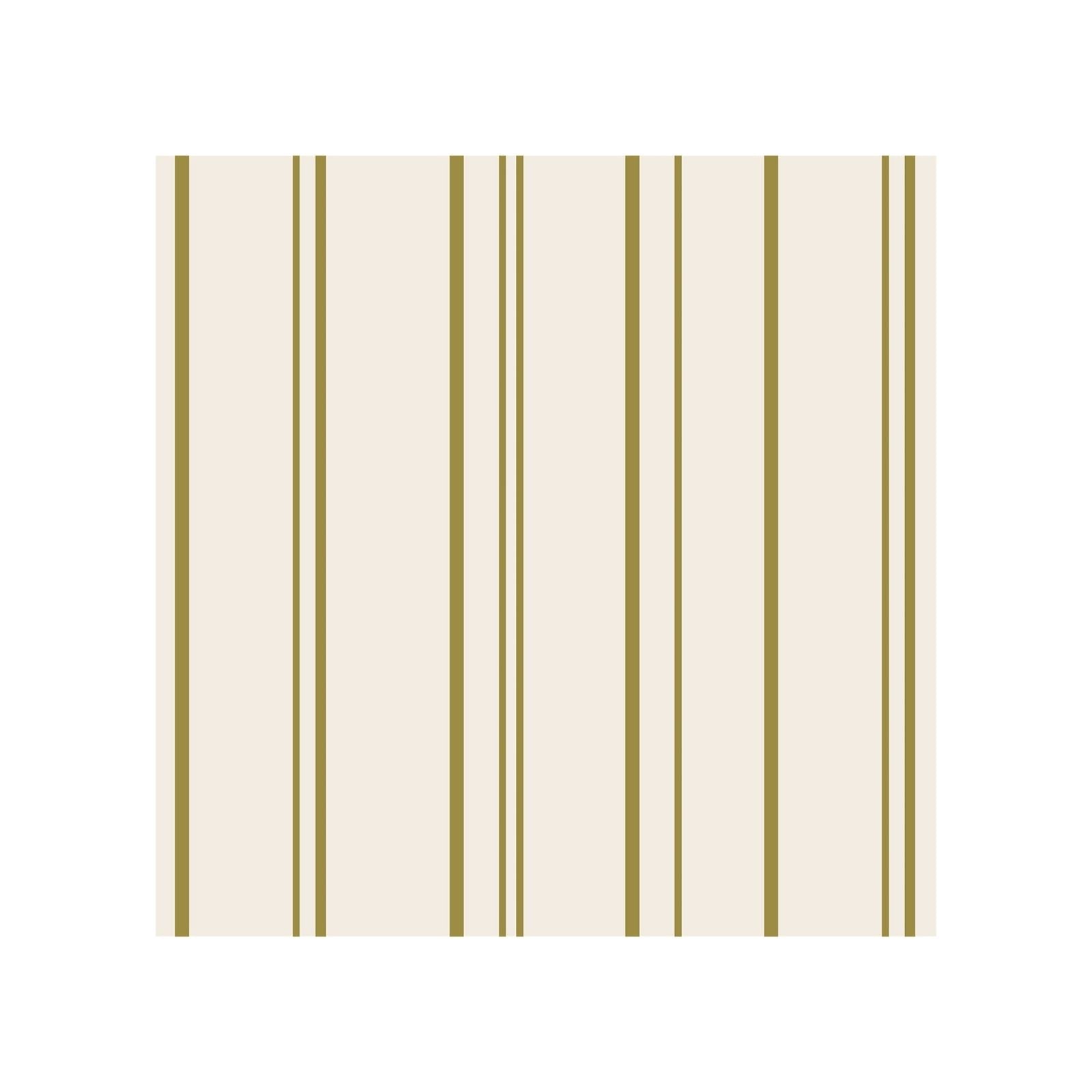 Antique Gold Stripe Cocktail Napkin
