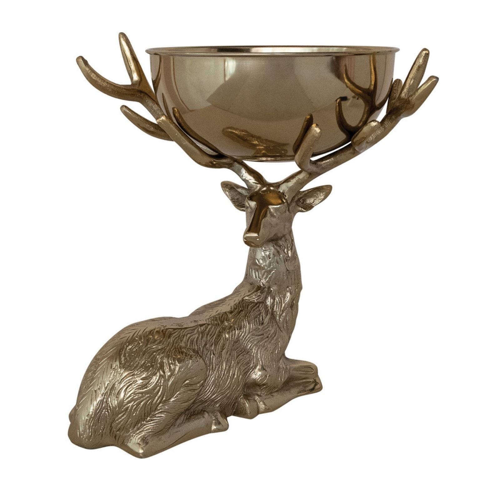 Reindeer Holding Removable Bowl