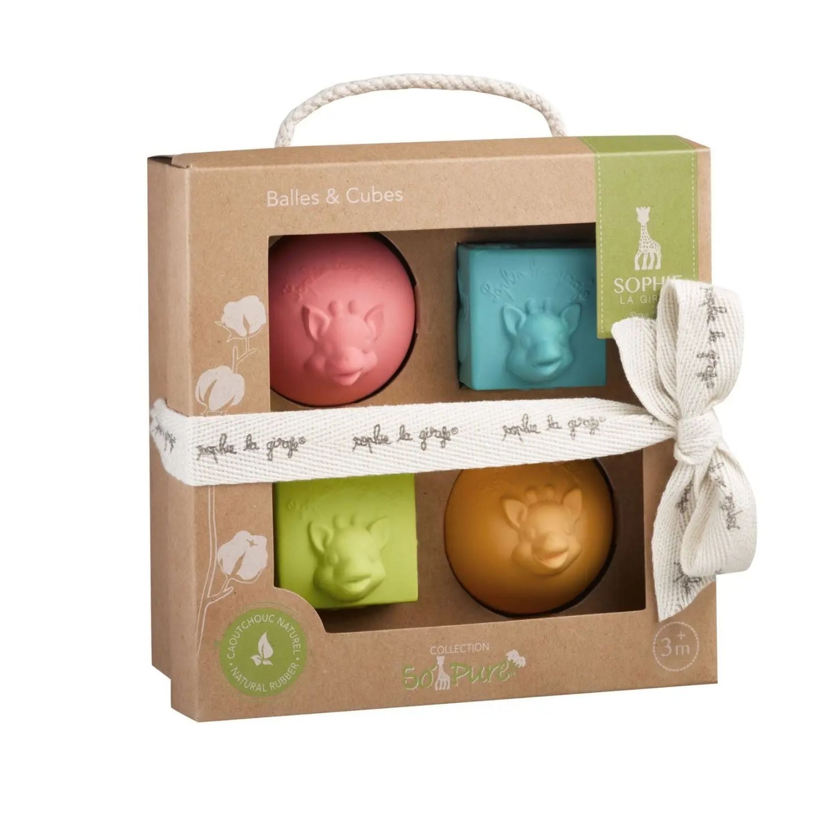 Sophie La Girafe So'pure Set 2 Balls & 2 Blocks