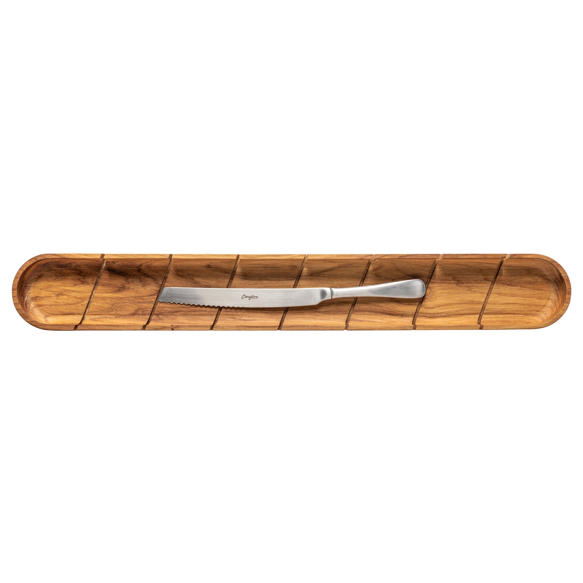 Oak Baguette Board w/Knife