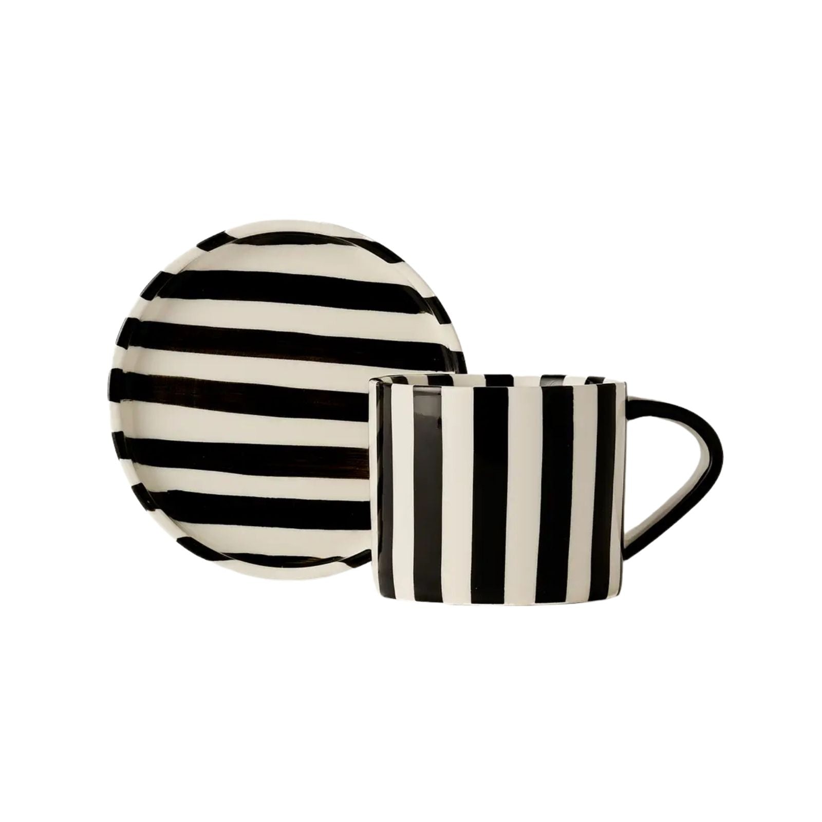 Tratto Cup and Saucer - Black