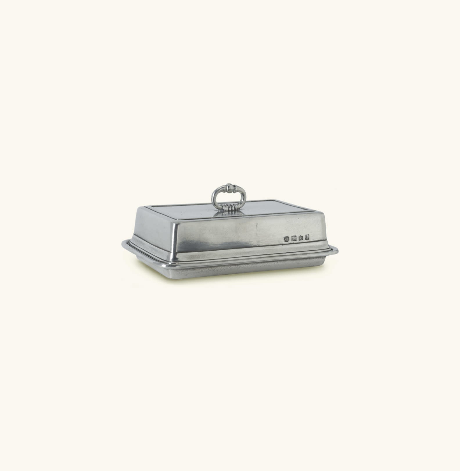 MATCH Pewter Double Butter Dish with Cover