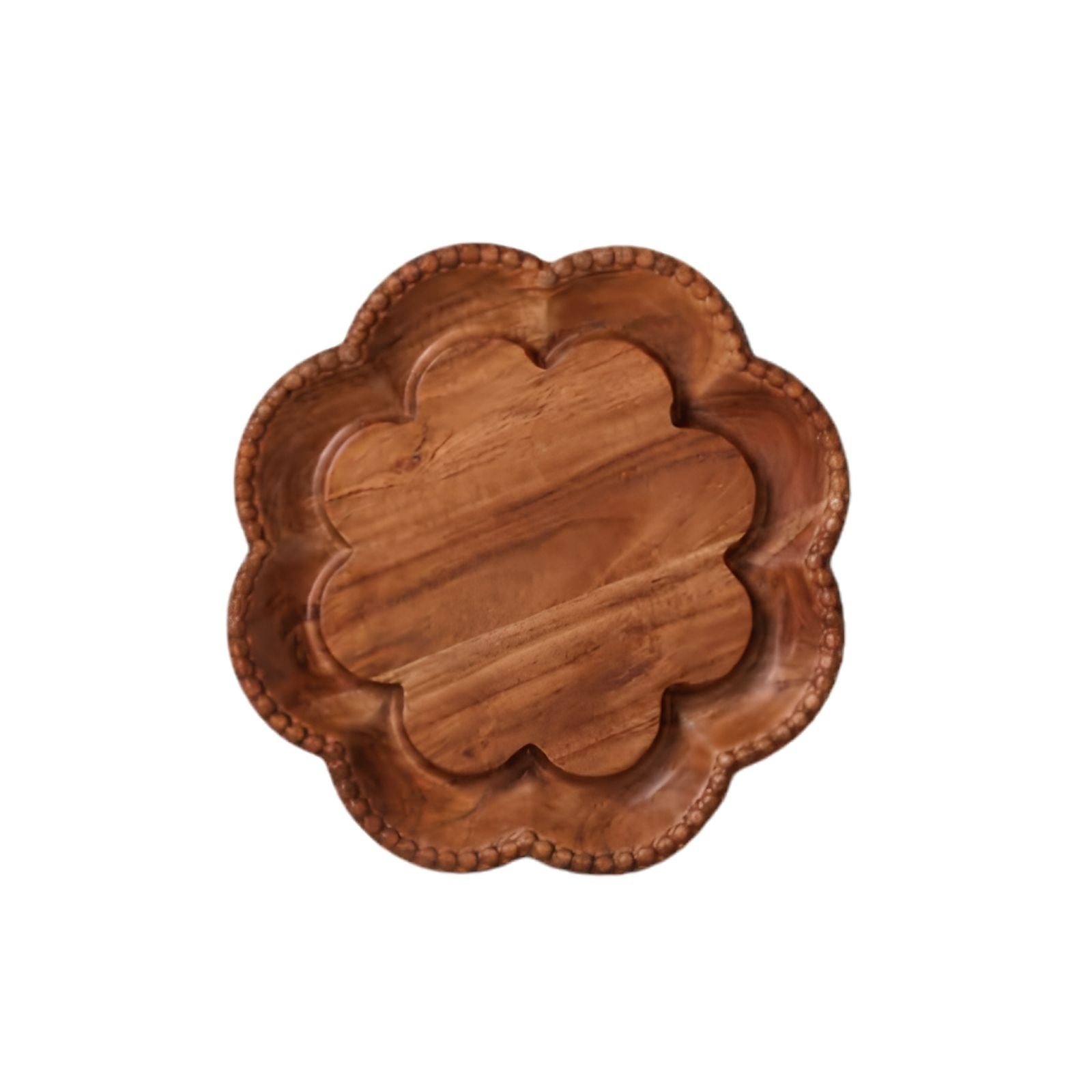 Vintage English Bread Board Small Scalloped