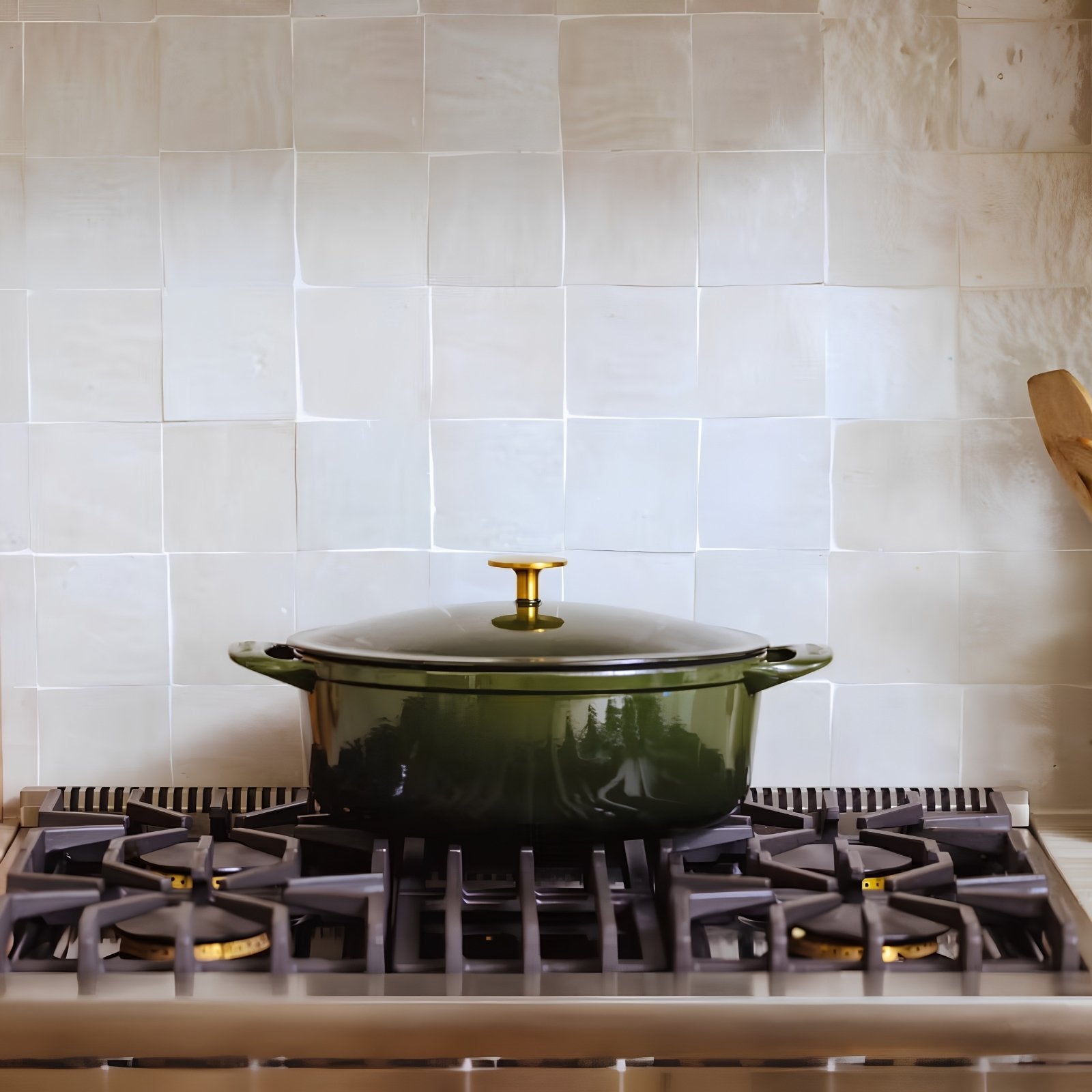 Enameled Cast Iron 7.5 qt. Oval Dutch Oven - Willow Green