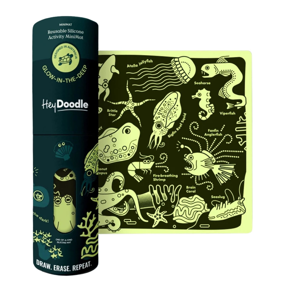 Glow-in-the-deep Mini Coloring & Doodle Mat