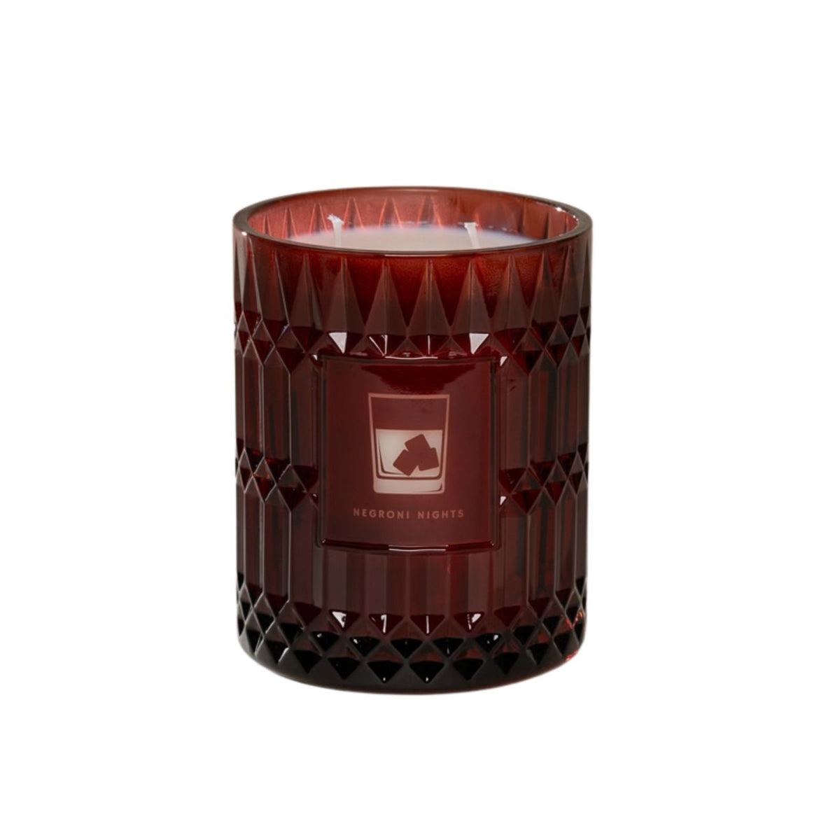 Negroni Nights Holiday Pattern Double Wick 20 oz Candle