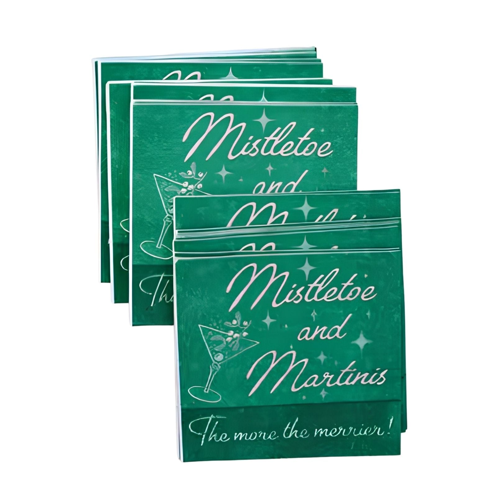 Mistletoe and Martinis Cocktail Napkins