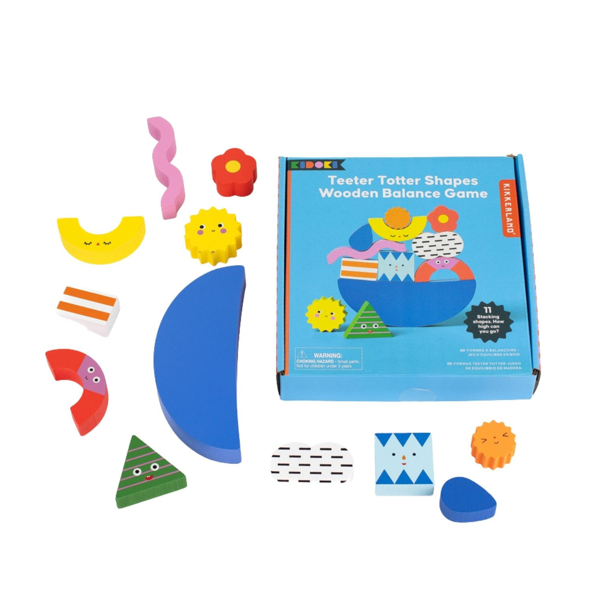 Teeter Totter Shapes Wood Balance