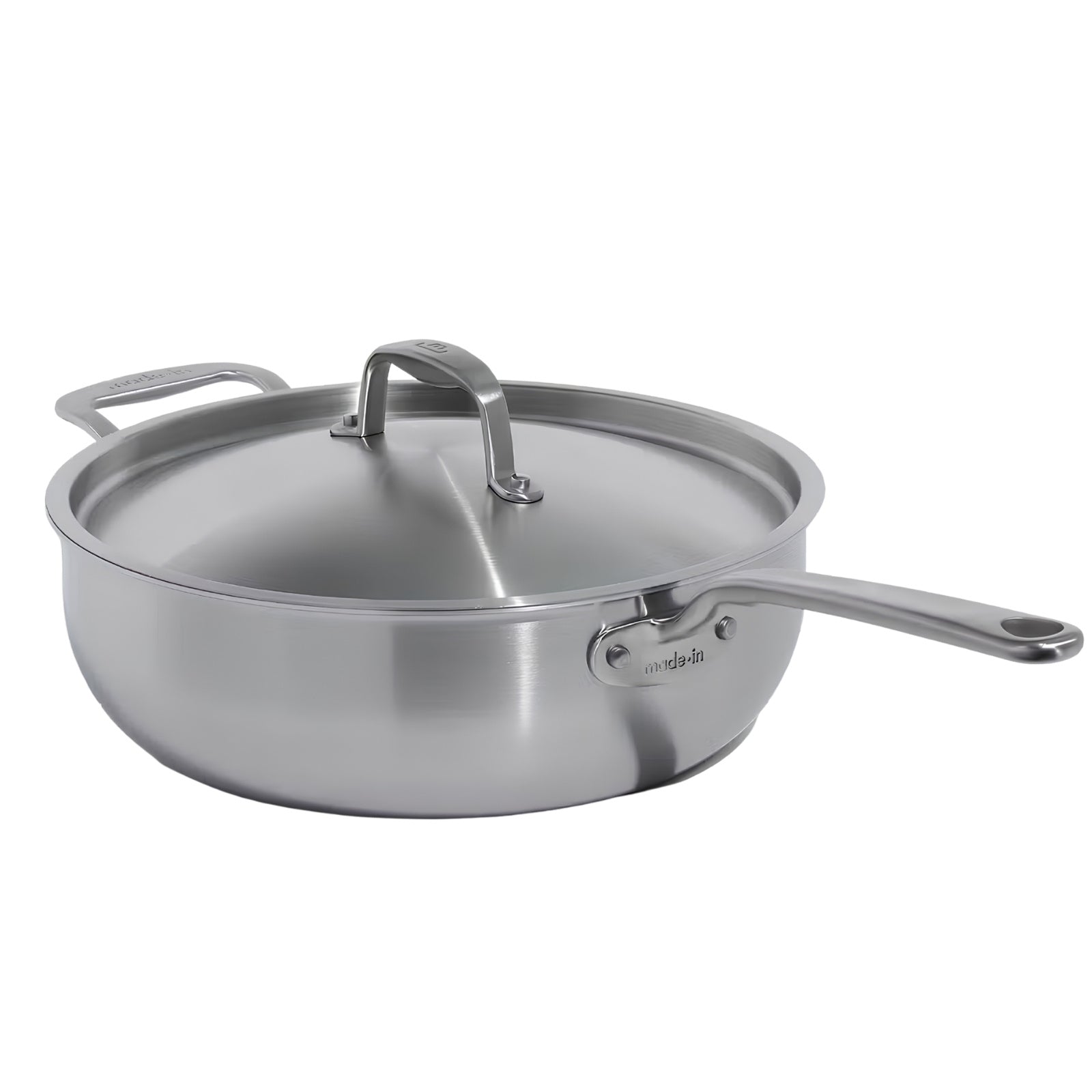 Stainless Clad 5 qt. Saucier with Lid