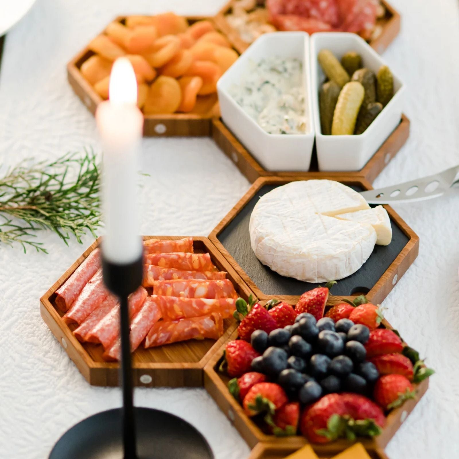 Plated Bee Charcuterie Board Starter Set