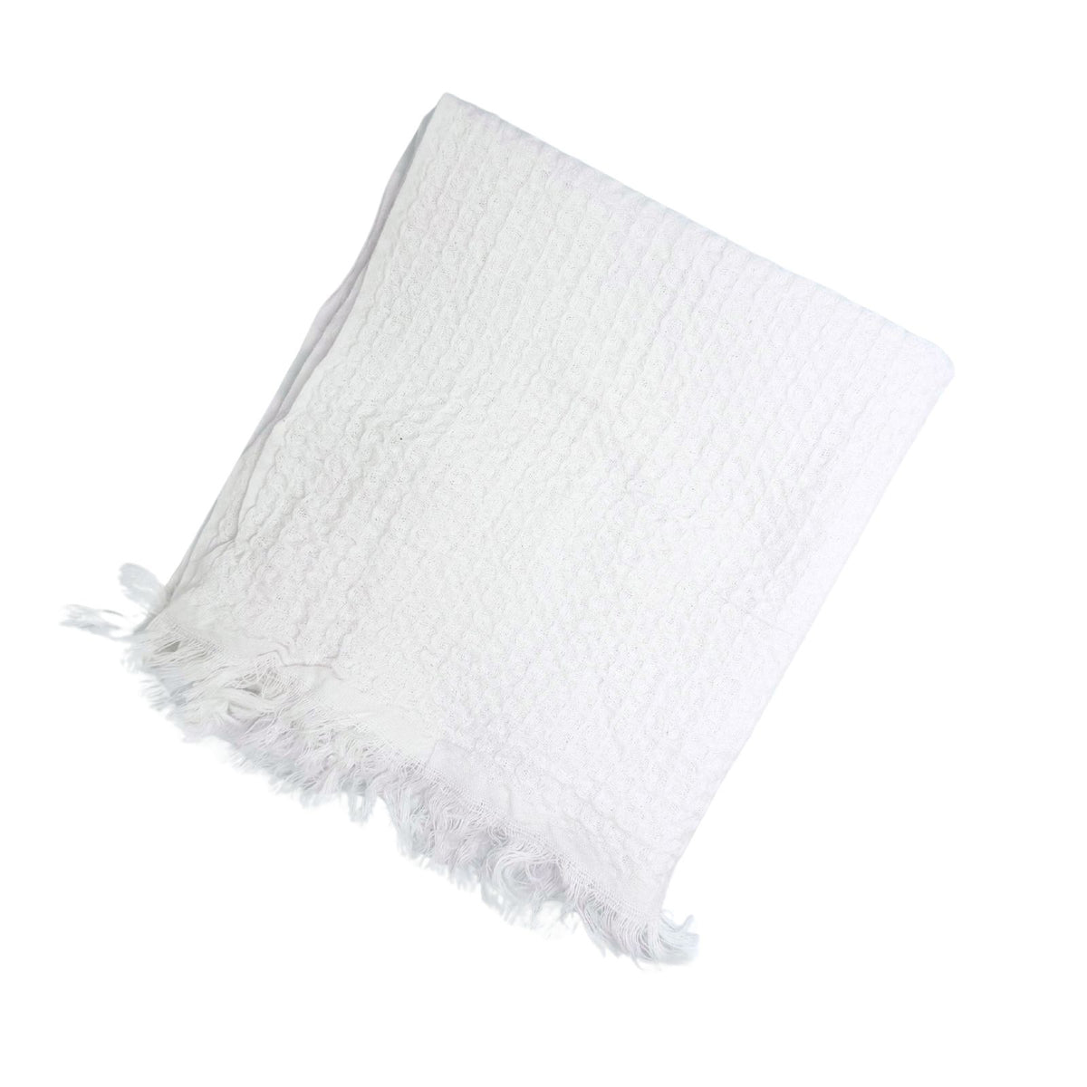 Waffle Weave Mini Turkish Towel - White