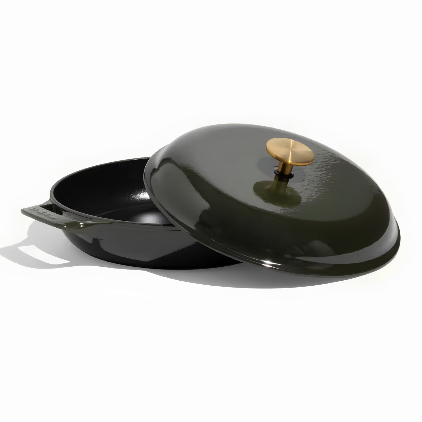 Enameled Cast Iron 3.5QT Braiser - WIllow Green