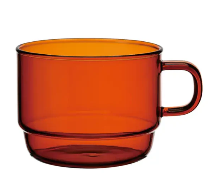 Amber Glass Stackable Mug