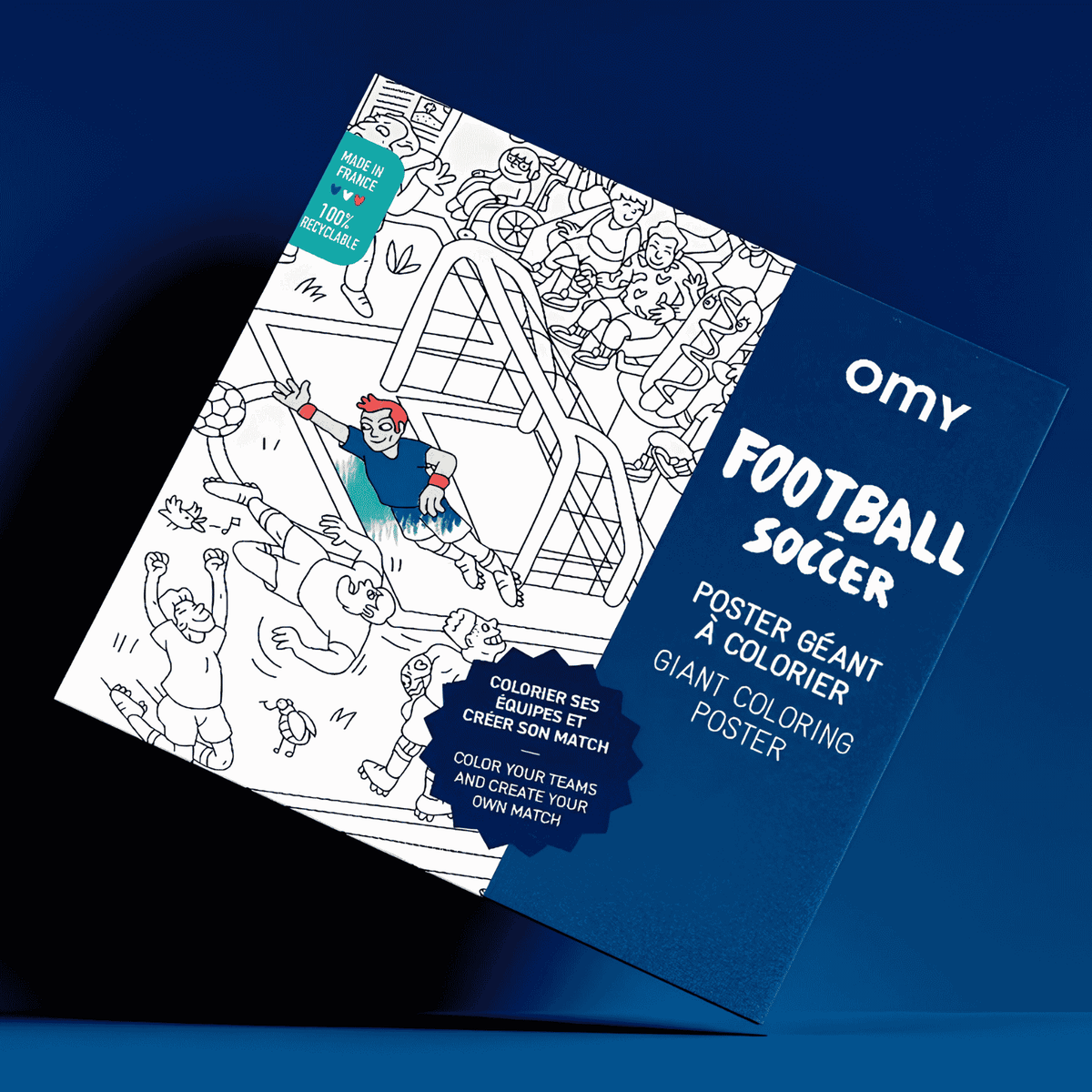 Soccer - Giant coloring poster