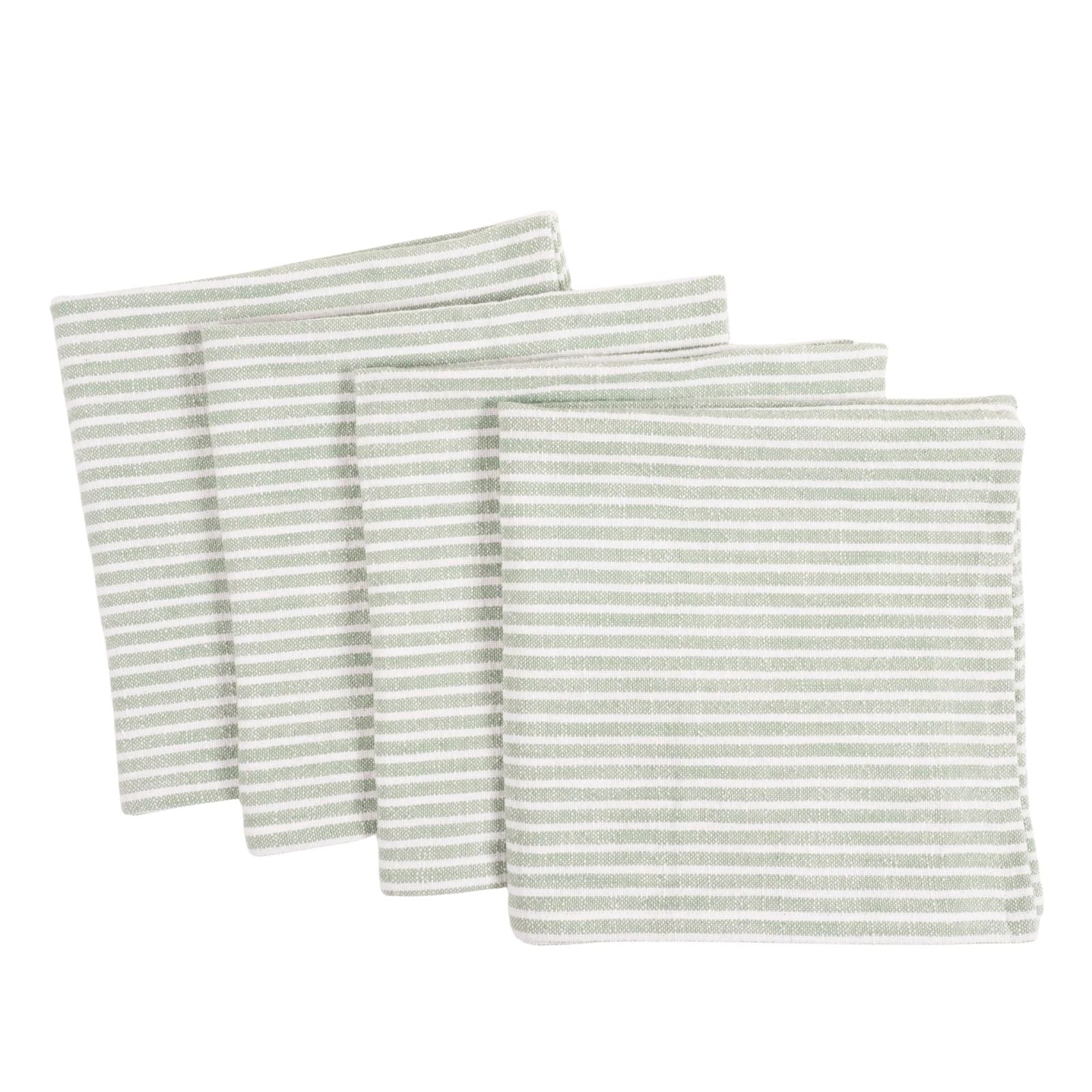 Monaco Slubbed Cotton Napkins -Mineral Green