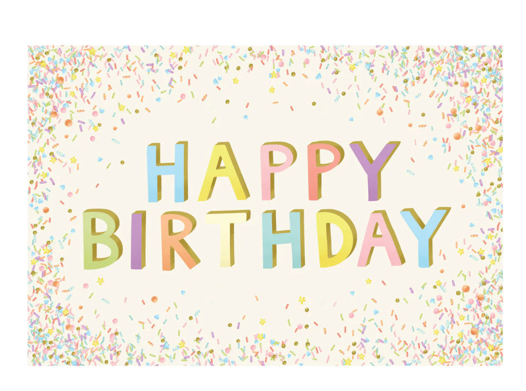 Happy Birthday Sprinkles Placemat